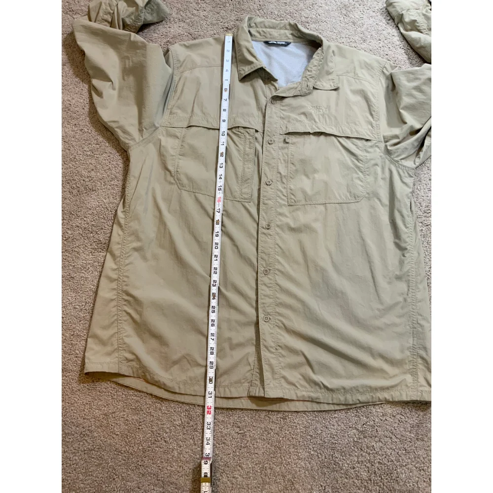 The North‎ Face Men's Button-Up Shirt/Jacket Tan XL Collard Streetwear Gorpcore